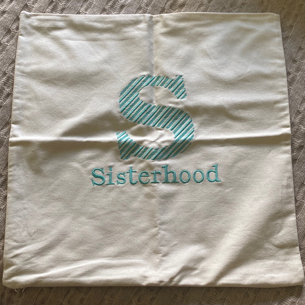 NEW Thirty-One Sisterhood canvas pillow case cover